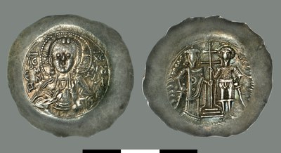 Aspron trachy of Theodore I Laskaris (1204-1221)