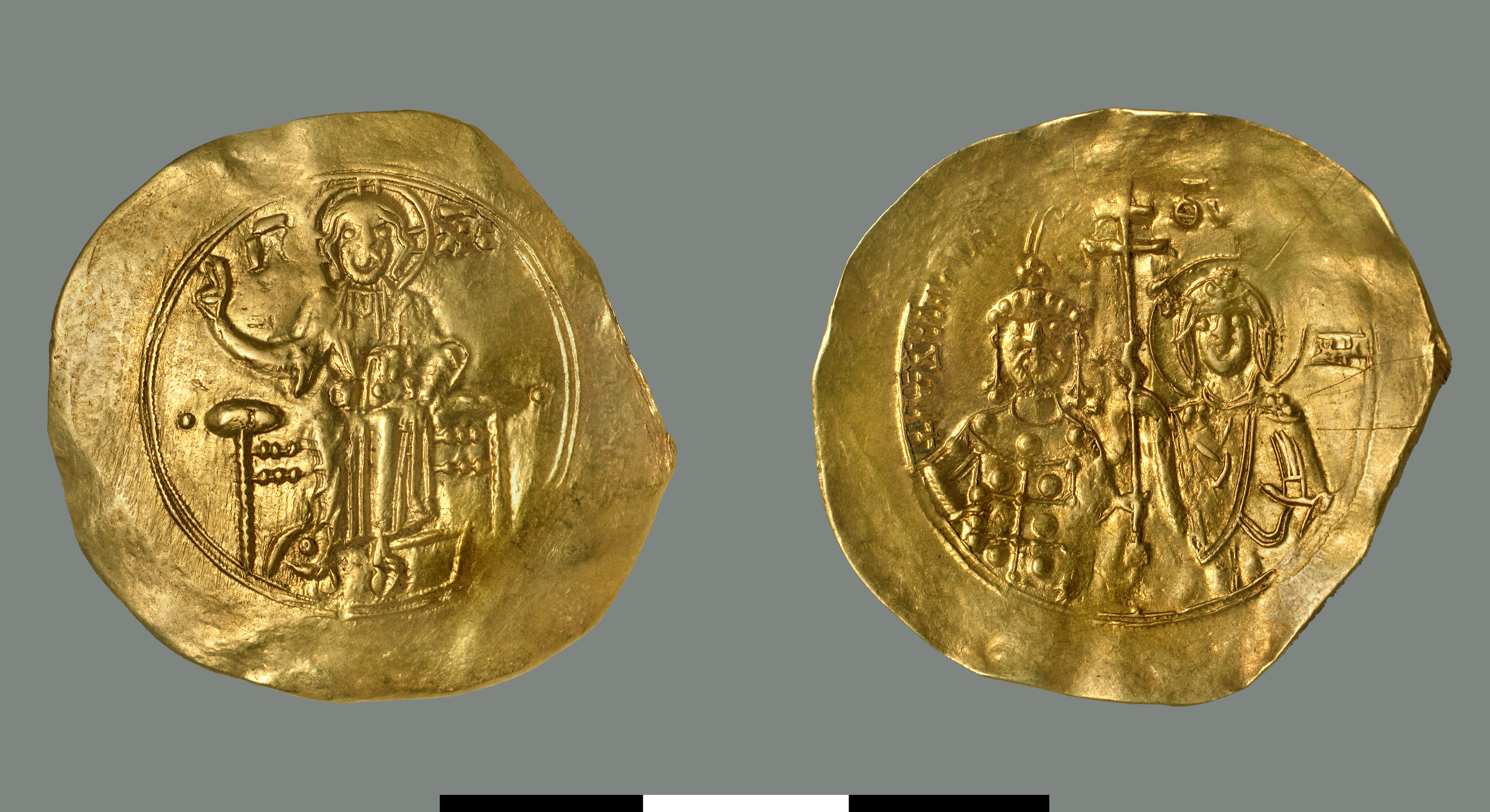 #875406 Aspron trachy Munten Alexius III Angelus-Comnenus 1195-1203 Consta 