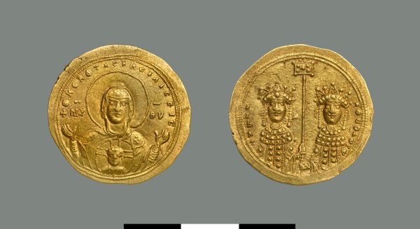 Nomisma histamenon of Zoe and Theodora (1042)