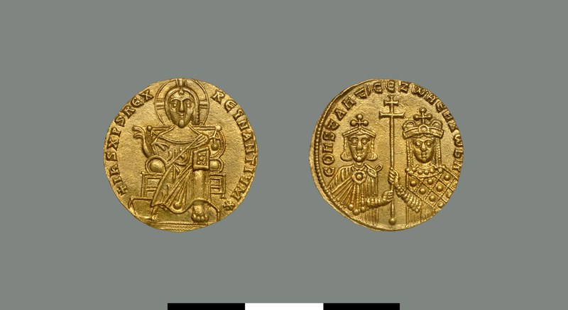 Solidus of Constantine VII Porphyrogennetos (and Zoe Karbonopsina) (913-959)