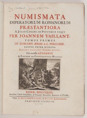 Numismata imperatorum Romanorum praestantiora a Julio Caesare ad postumum usque