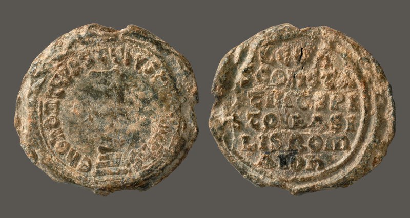 Leo III and Constantine V, aniconic seal issued 720–41 (BZS.1958.106.588)