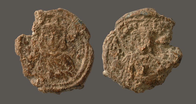 Leo III with his son Constantine V, issued 720–41 (BZS.1951.31.5.1643)