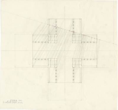 Partial ground plan sketch