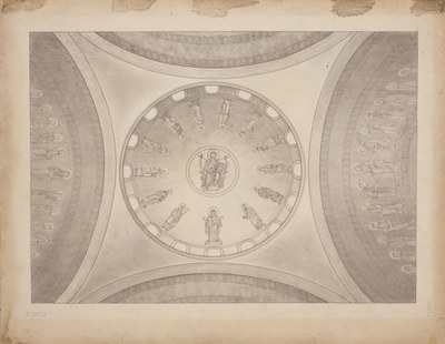 Central dome with depiction of Christ Pantokrator surrounded by the heavenly court (second solution)
