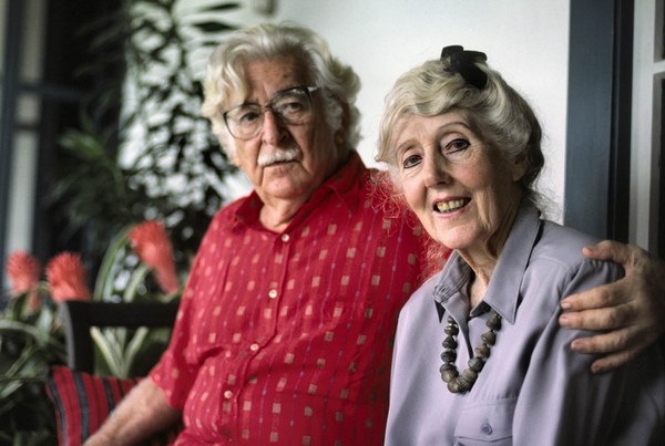 Margaret Mee and Roberto Burle Marx in his home in Rio de Janeiro, 1988
