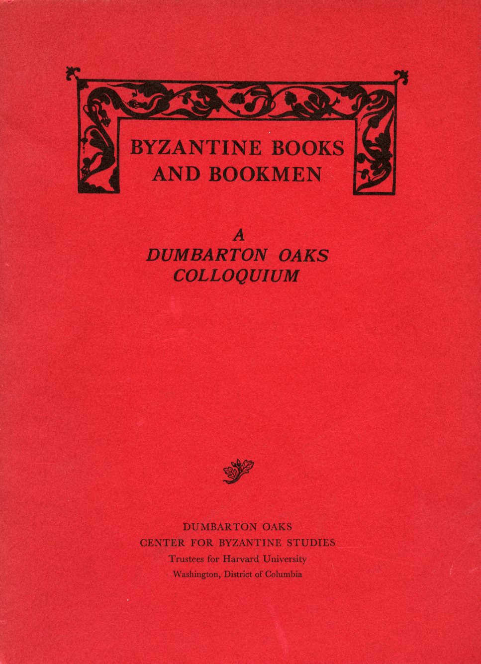 Byzantine Books and Bookmen