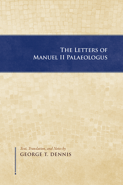 The Letters of Manuel II Palaeologus
