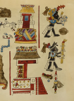 depiction of a temple from the Códice Nuttall