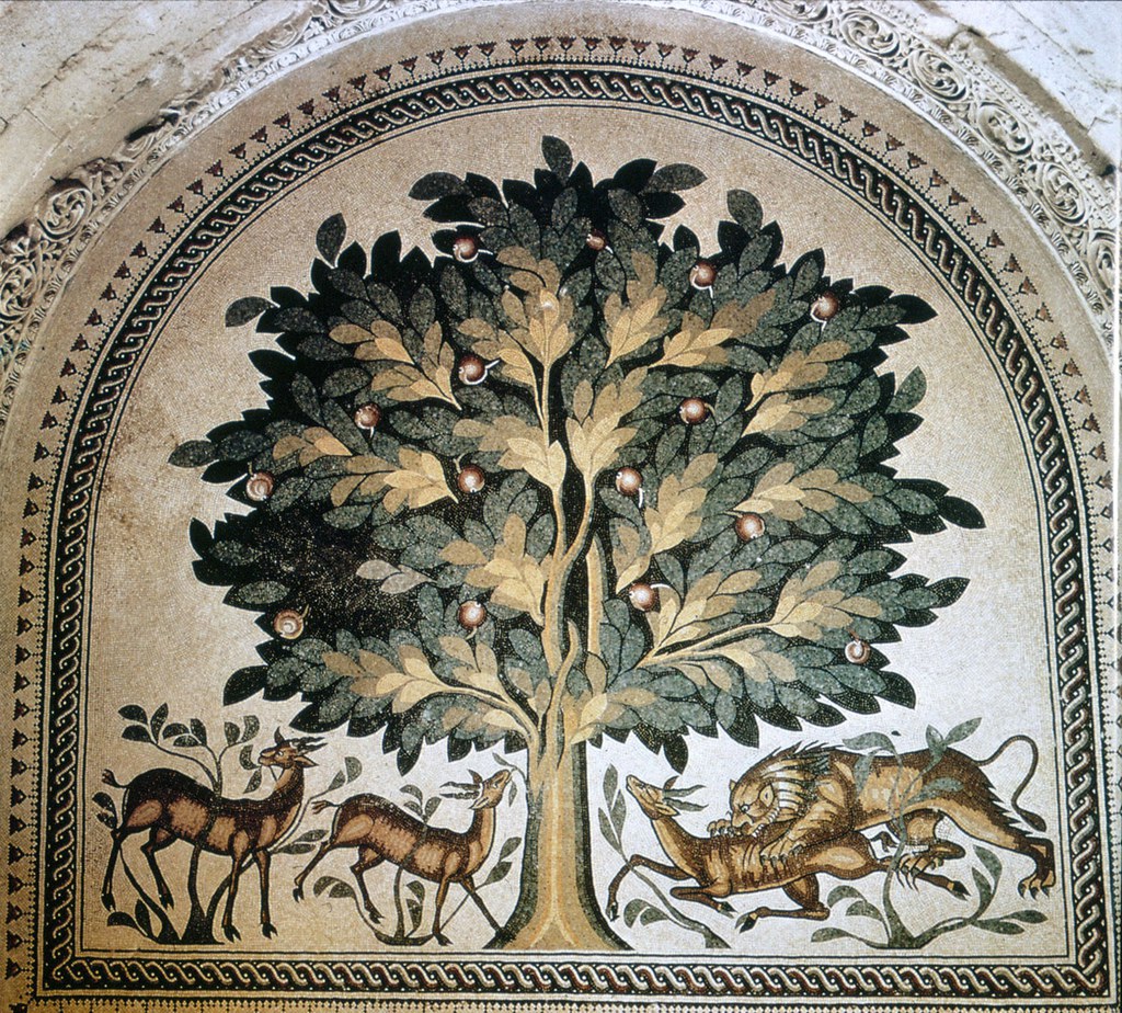 Floor mosaic from dīwān