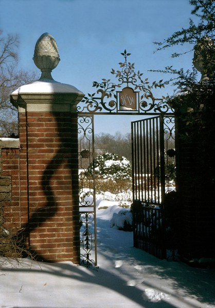 Gate in the Rose Garden.