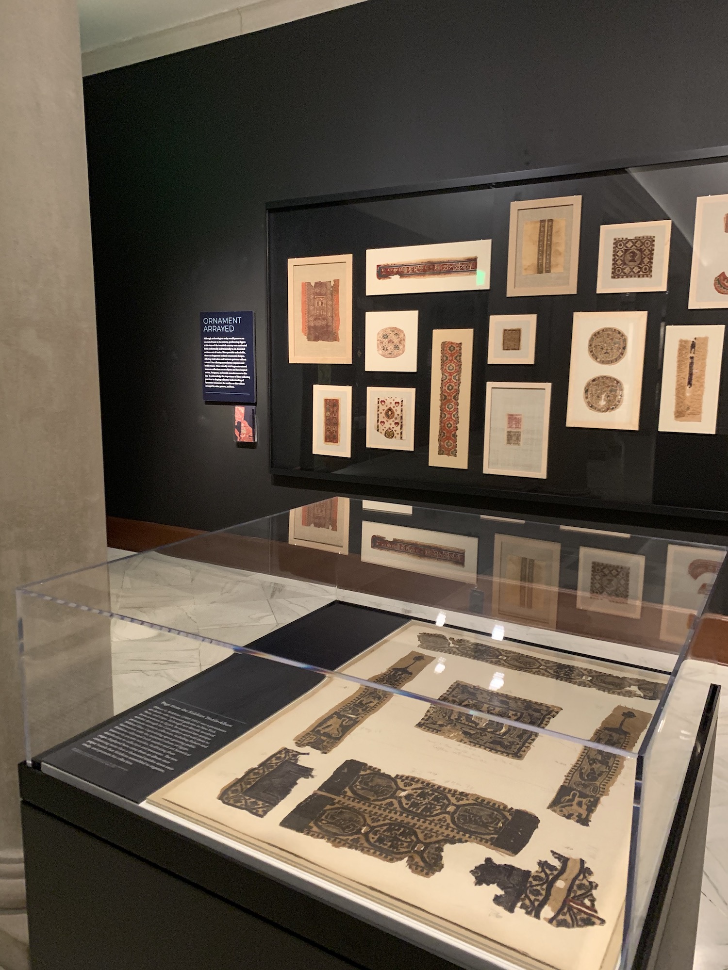 Wall of Textiles and Kelekian Album